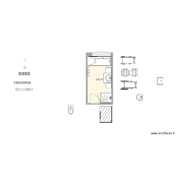 Général PMR. Plan de 0 pièce et 0 m2