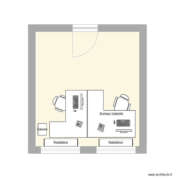 bureau sanctionPV. Plan de 1 pièce et 15 m2