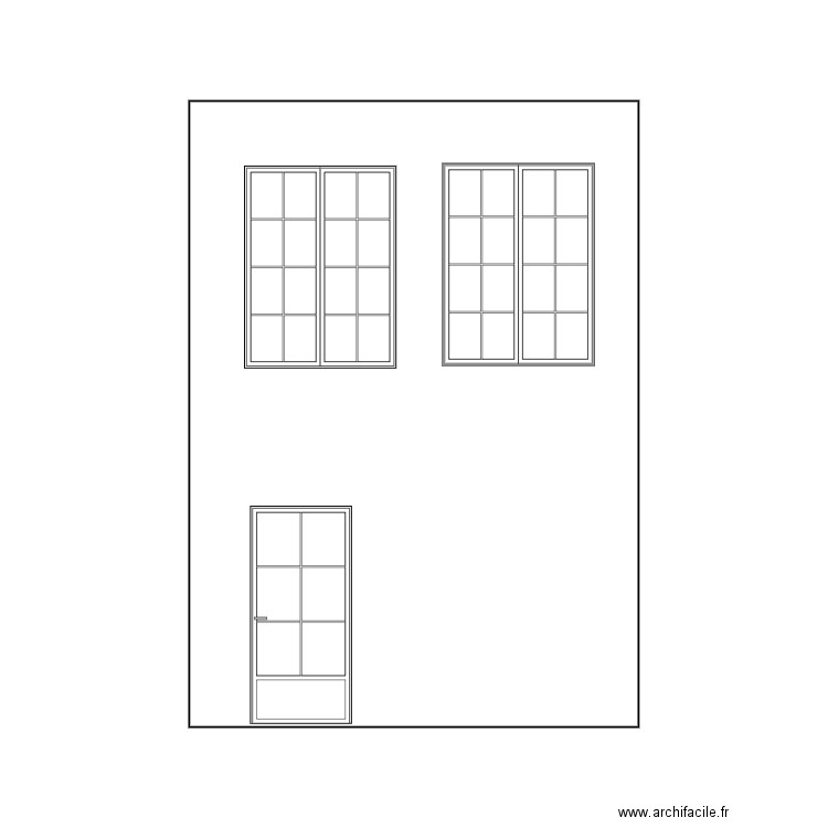 Facade est V 6. Plan de 0 pièce et 0 m2