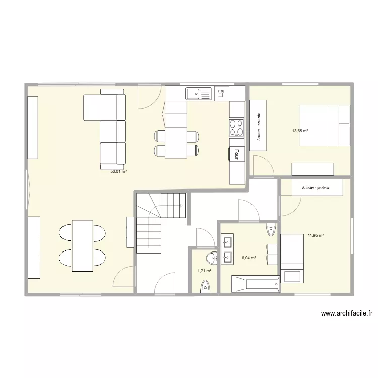 Maison Gottignies. Plan de 