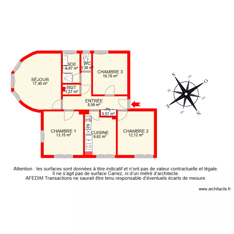 BI 34836. Plan de 12  et 83 m²