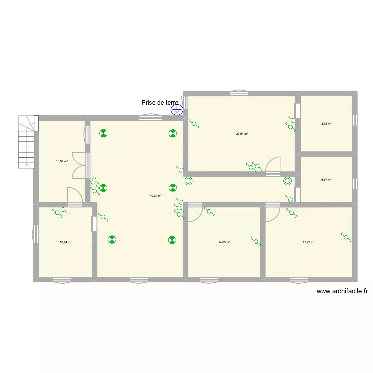 ANGE H. Plan de 8  et 142 m²