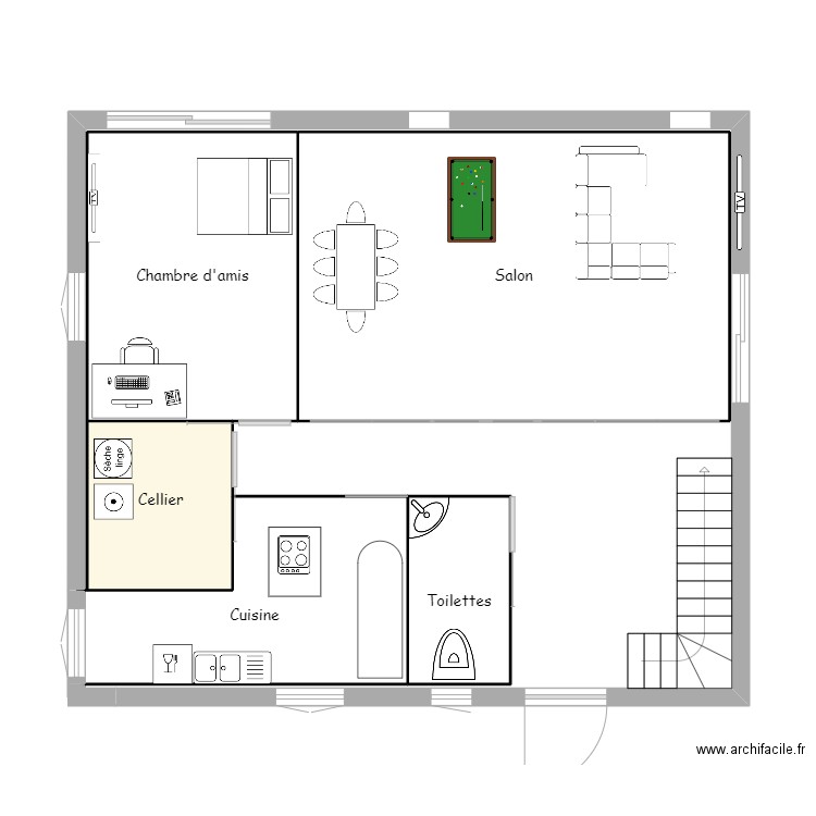 Construction maison. Plan de 0 pièce et 0 m2