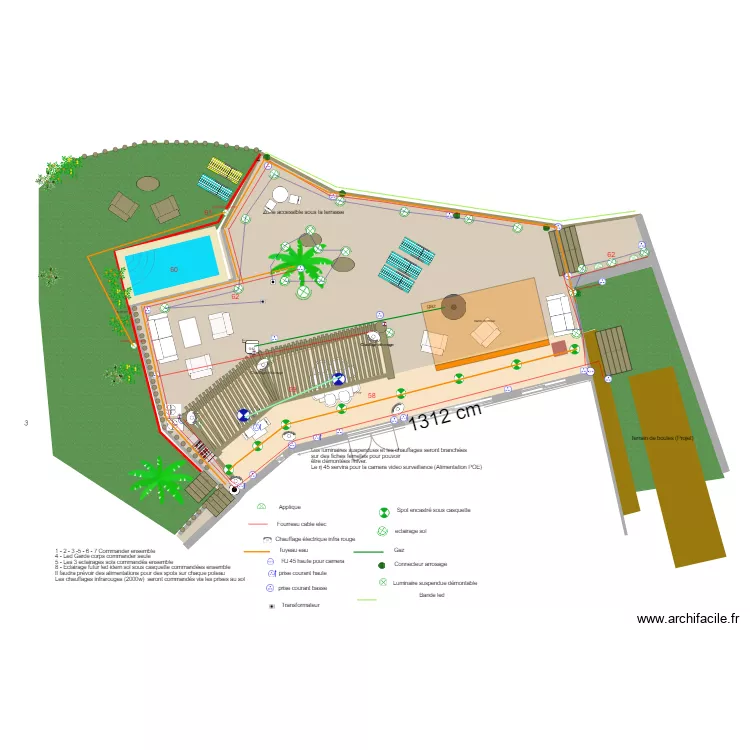 terrasse elec 240324. Plan de 