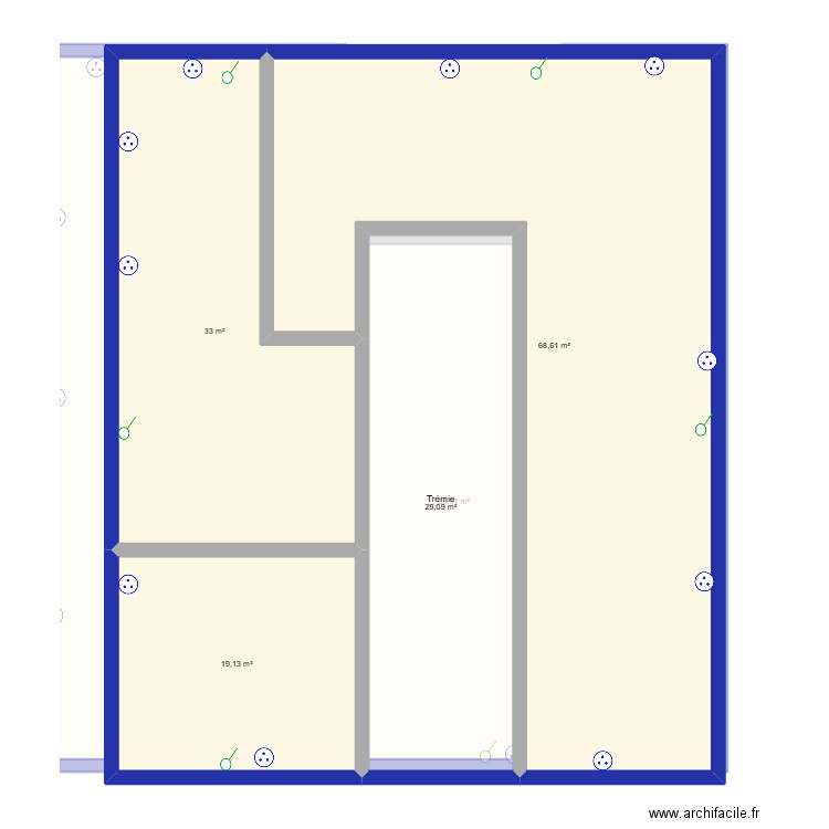 pinot 2 elec. Plan de 8 pièces et 318 m2