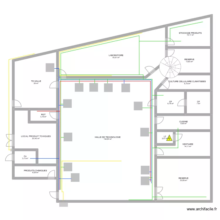 SAE 2.2. Plan de 16 et 383 m² SAE 2.2. Plan de 16 et 383 m²