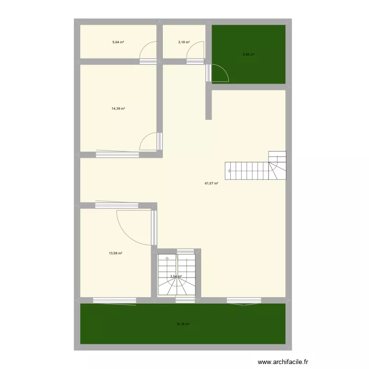 Maison3. Plan de 