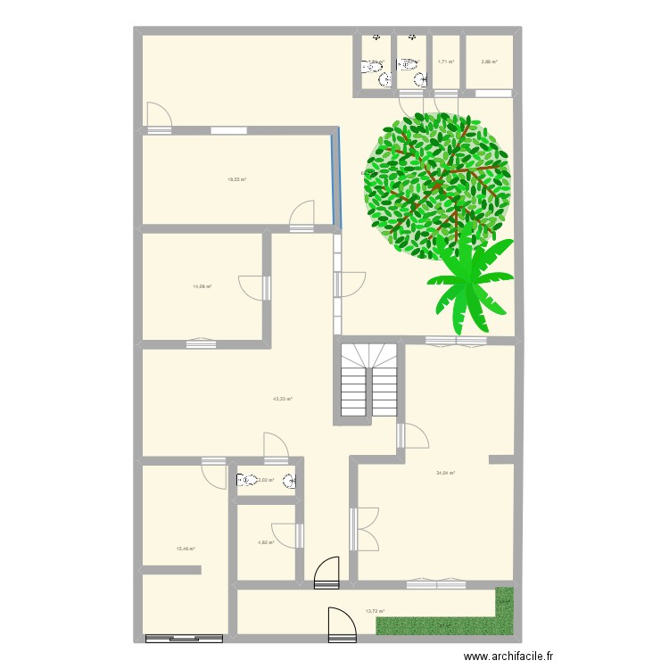 Sacré-Coeur existant. Plan de 0 pièce et 0 m2