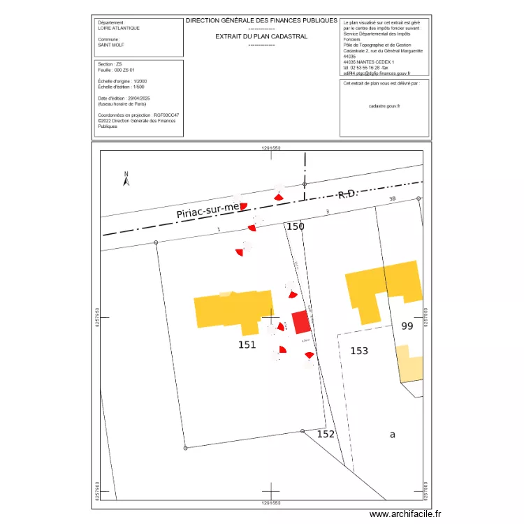 dde plan DEGUINET. Plan de 