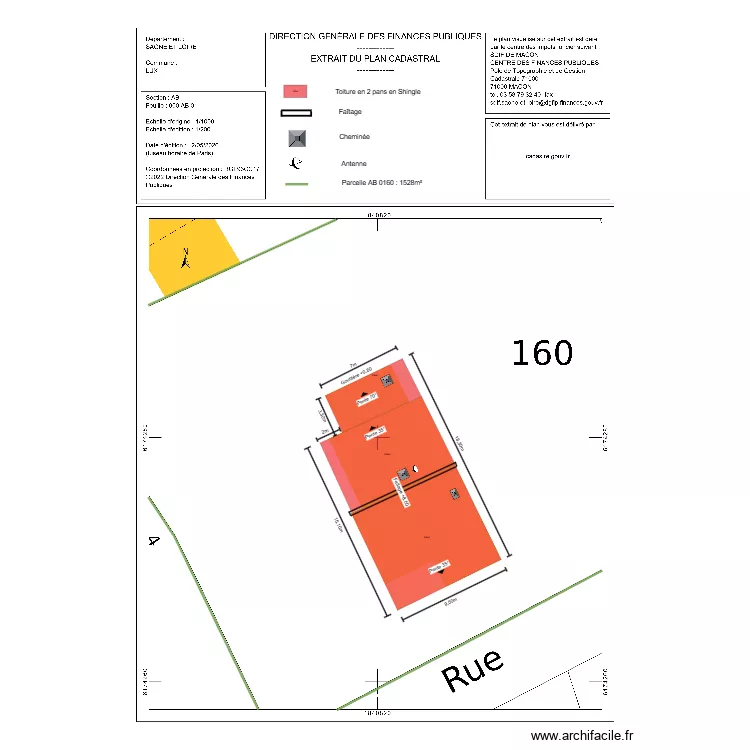 dp02 VERMOREL toiture. Plan de 