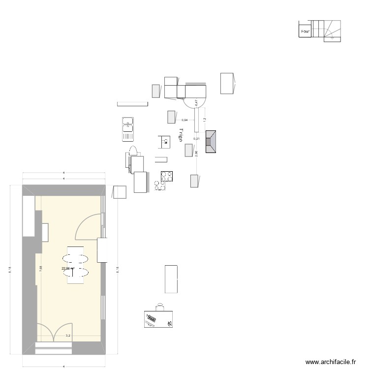 veranda le hardi. Plan de 0 pièce et 0 m2 veranda le hardi. Plan de 0 pièce et 0 m2