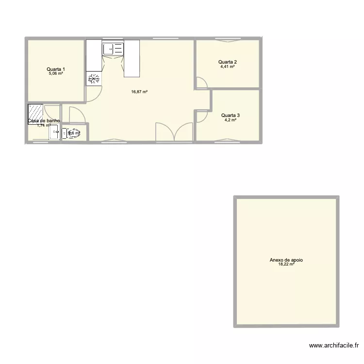 Mobile home. Plan de 7 et 51 m² Mobile home. Plan de 7 et 51 m²