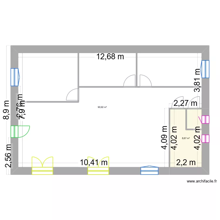 STROMA001_Jet2. Plan de 2  et 100 m²