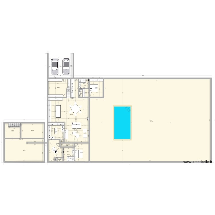 Bouquet V2. Plan de 18 pièces et 881 m2