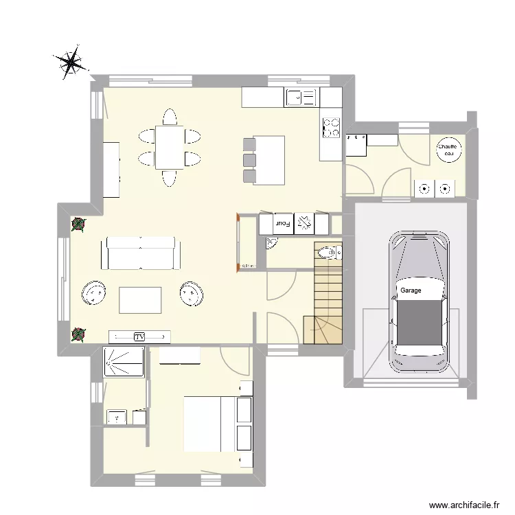 RC143_v2. Plan de 9  et 141 m²