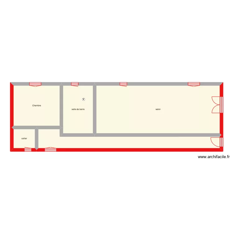 BARTSH sc&eacute;nario 3 &eacute;tage. Plan de 