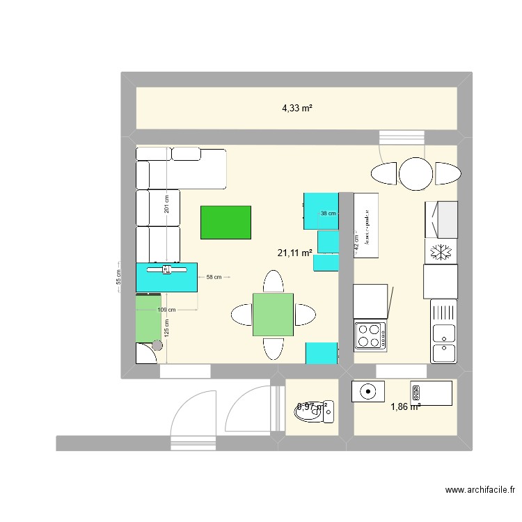 CHANTAL2. Plan de 0 pièce et 0 m2