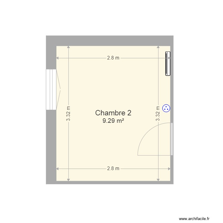 Chambre 2. Plan de 0 pièce et 0 m2 Chambre 2. Plan de 0 pièce et 0 m2