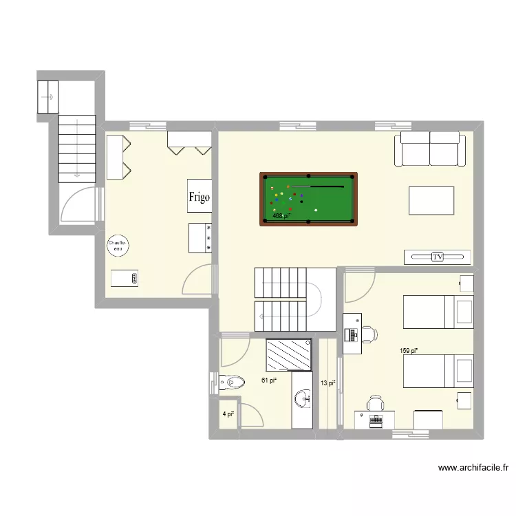 FG-50C. Plan de 5 pièces et 66 m² FG-50C. Plan de 5 pièces et 66 m²