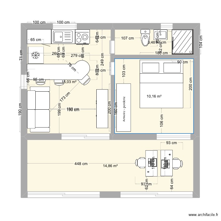 BUY. Plan de 0 pièce et 0 m2