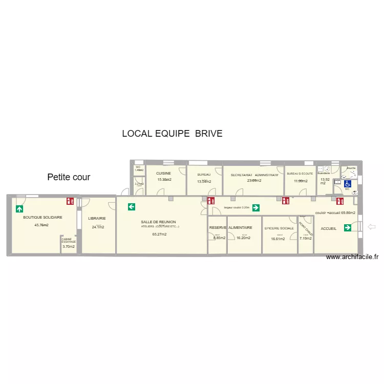 19 BRIVE (&eacute;quipe). Plan de 