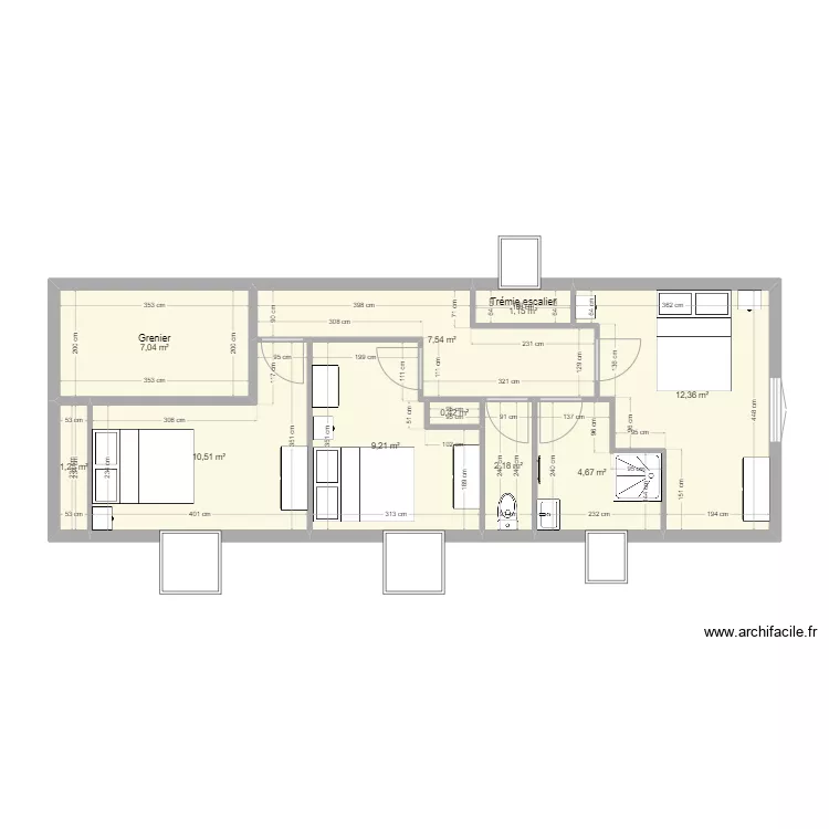 &Eacute;tage. Plan de 