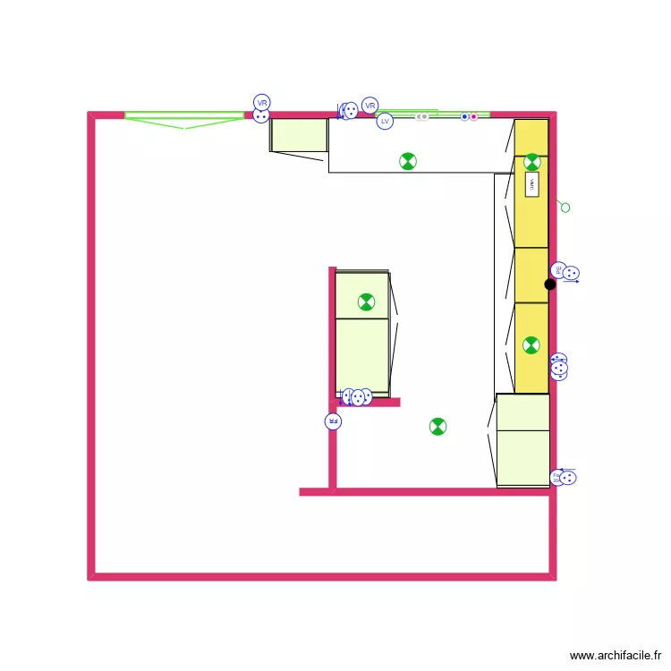 2026 09 19 cuisine ixina haut. Plan de 1 Pièce et 25 m² 2026 09 19 cuisine ixina haut. Plan de 1 Pièce et 25 m²