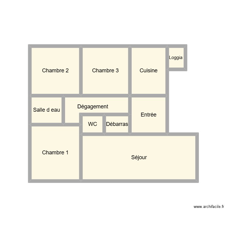 2510 BERNARD. Plan de 11 pièces et 20 m2