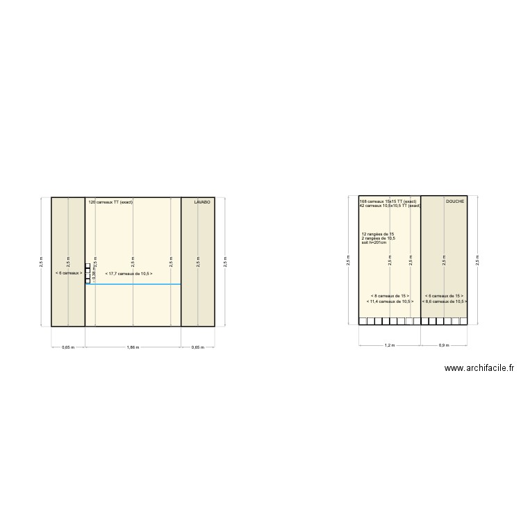 sdb rdc. Plan de 0 pièce et 0 m2