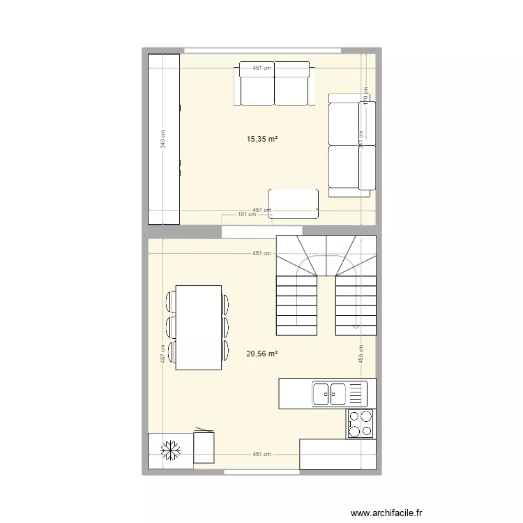 Salon-Briand. Plan de 