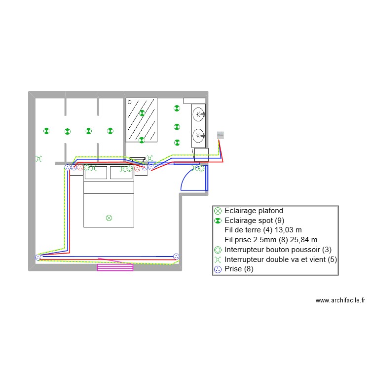 chambre celine 1. Plan de 0 pièce et 0 m2