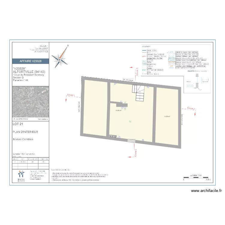 R+2 elec. Plan de R+2 elec. Plan de