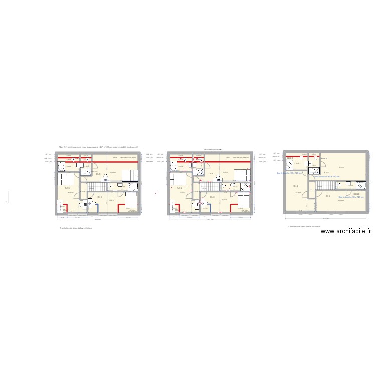 Niveau_1. Plan de 39 pièces et 184 m2