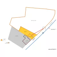 plan de masse / situation avec drain