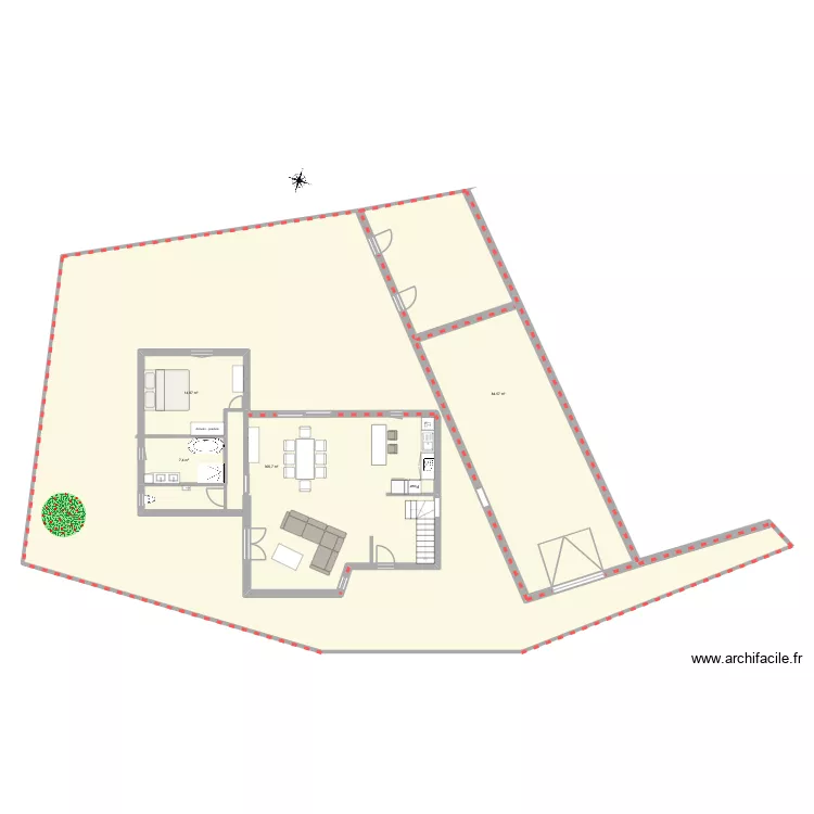 esquisse maison. Plan de 4 Pièces et 444 m² esquisse maison. Plan de 4 Pièces et 444 m²
