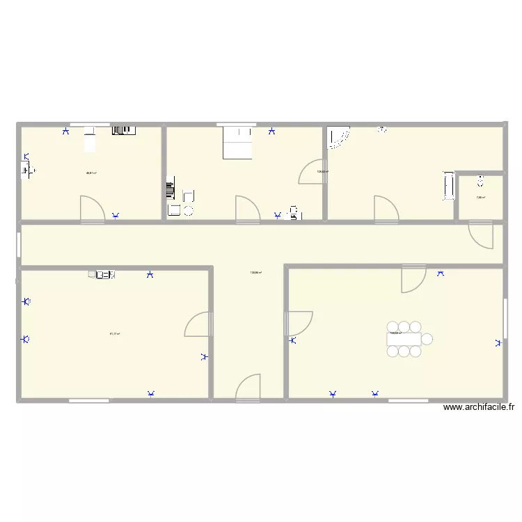 Maison. Plan de 6 et 473 m² Maison. Plan de 6 et 473 m²