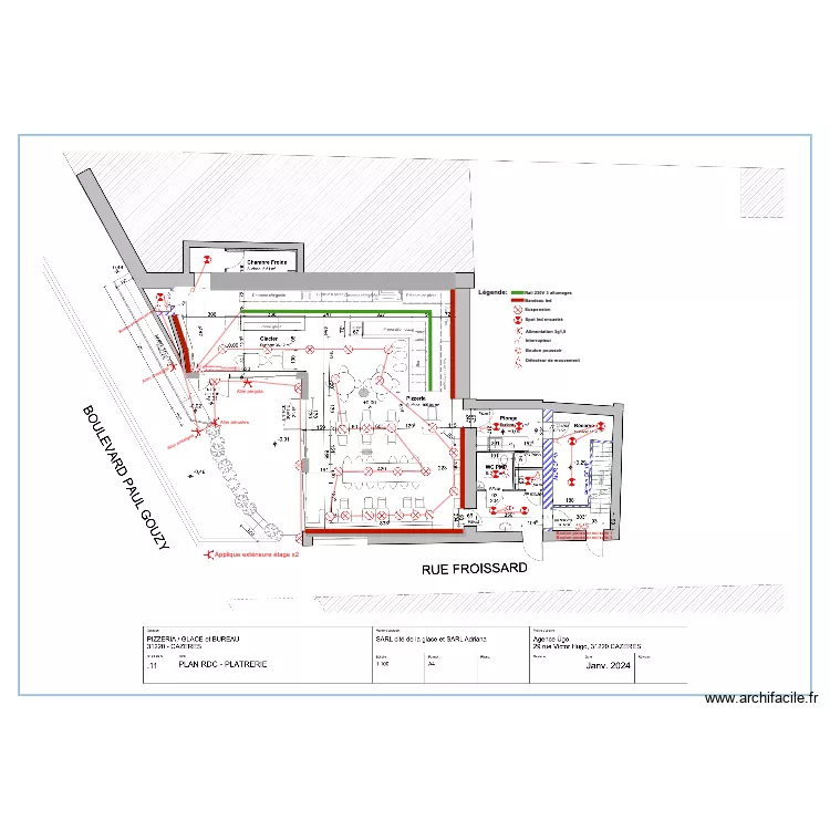 Pizz&eacute;ria LIA ECL. Plan de 