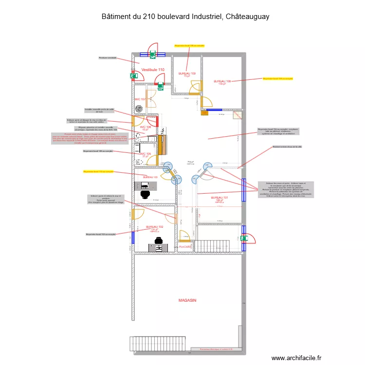 20250308 B&acirc;timent Ch&acirc;teauguay. Plan de 