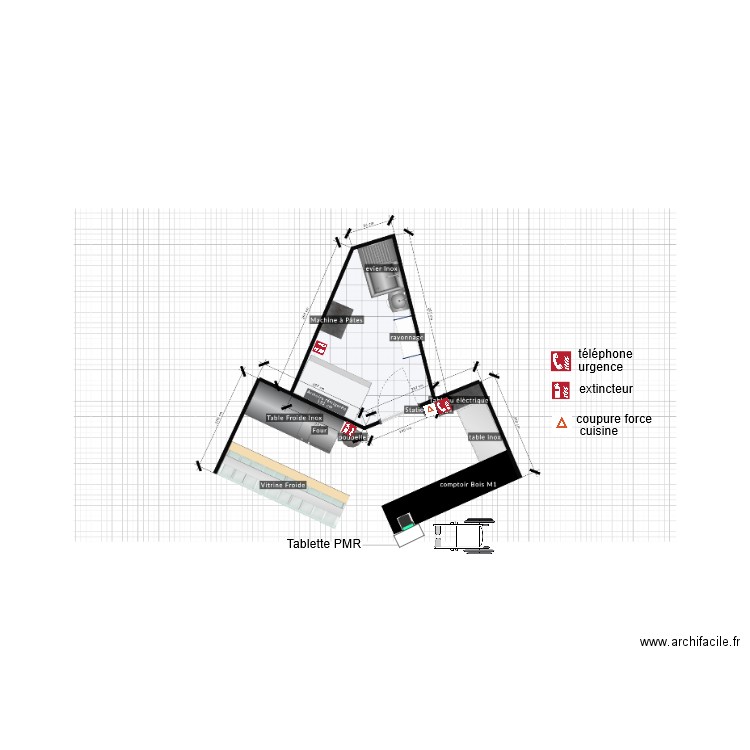 lot 3 marché couvert. Plan de 0 pièce et 0 m2