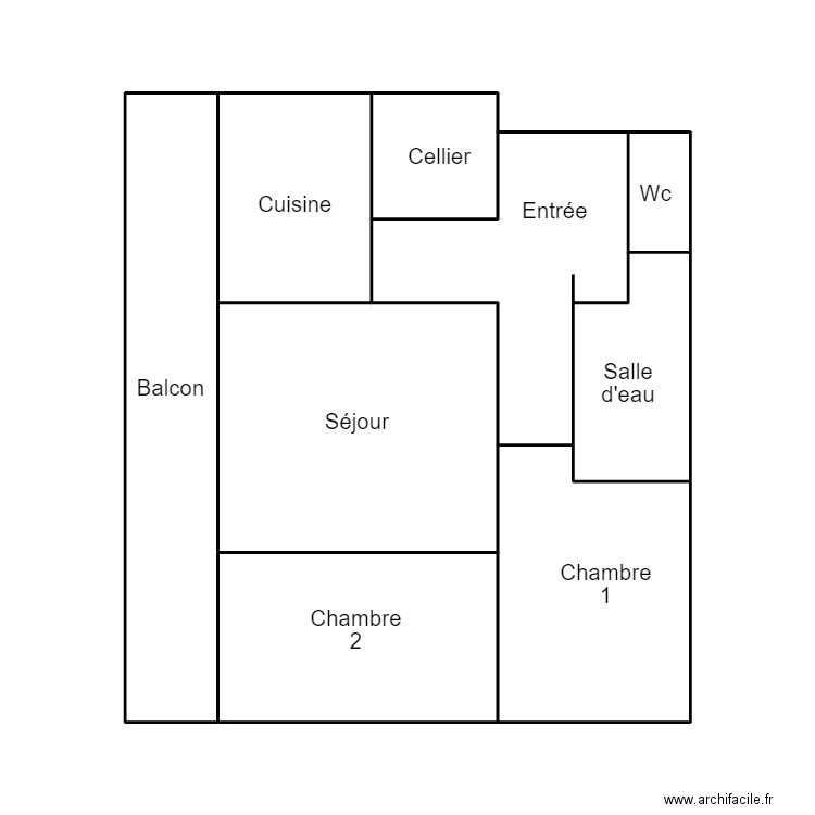 QUIMPER DIRAISON. Plan de 9 pièces et 40 m2