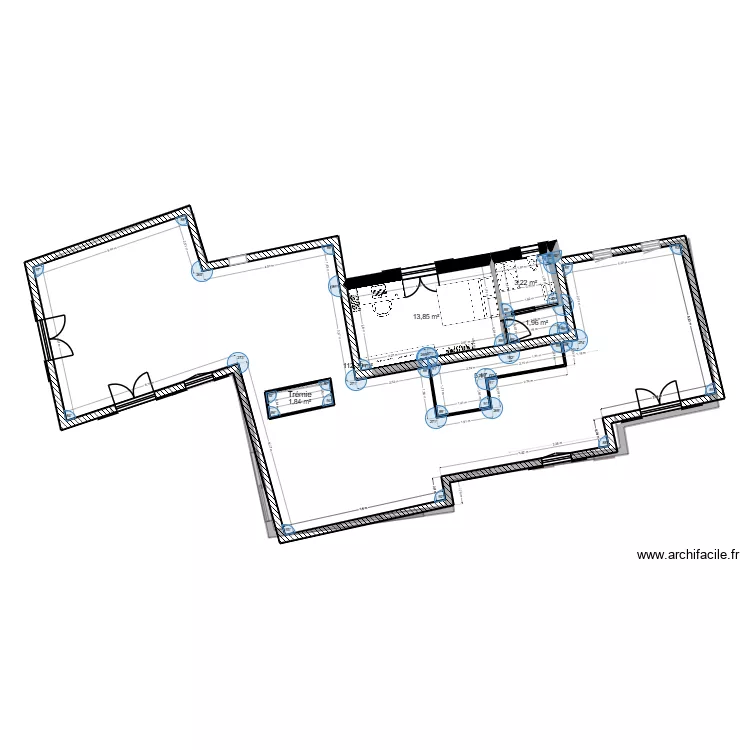 chambre am&eacute;nag&eacute;e. Plan de 12 pièces et 231 m²