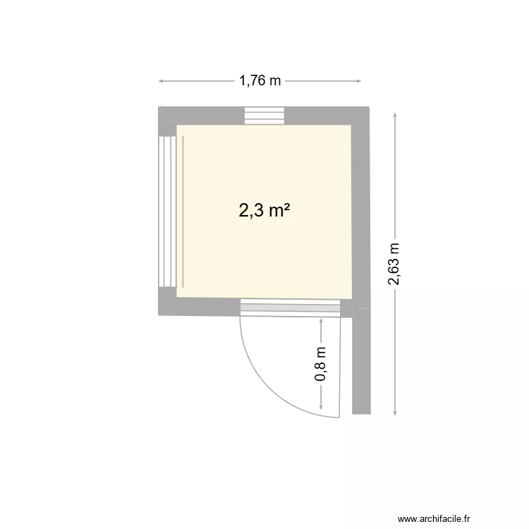 Cabane &agrave; partir de la 35. Plan de 1  et 2 m²
