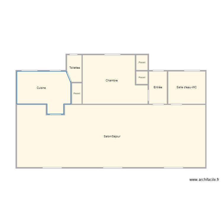 plan Guillerm christophe. Plan de 9 pièces et 72 m2