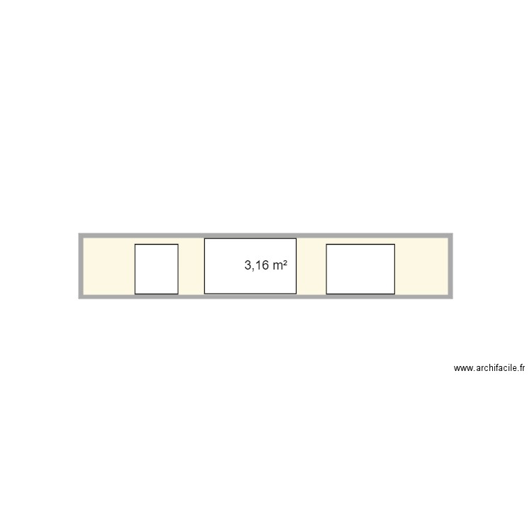 Appareil cuisson ext. Plan de 1 pièce et 3 m2
