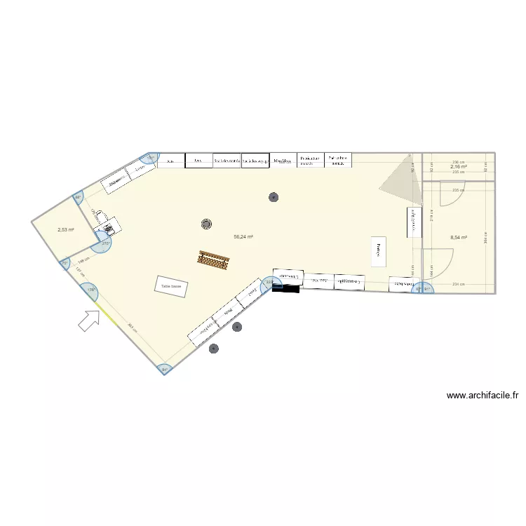 Boutique. Plan de 