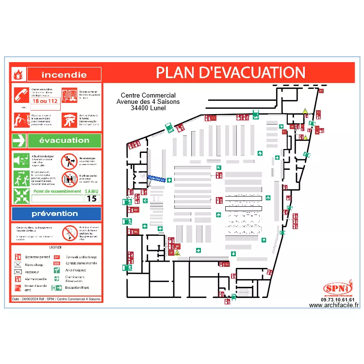 4 SAISONS INTERMARCHÉ EVAC 8. Plan de 4 SAISONS INTERMARCHÉ EVAC 8. Plan de
