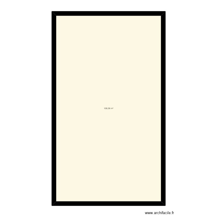 coquelicots. Plan de 1 pièce et 109 m2