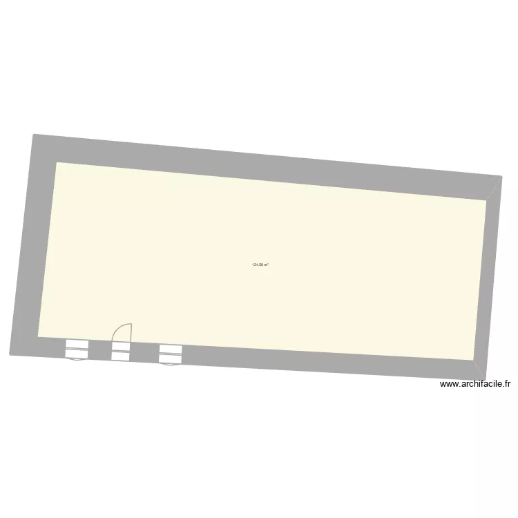 nouvelle c&ocirc;te. Plan de 1  et 135 m²