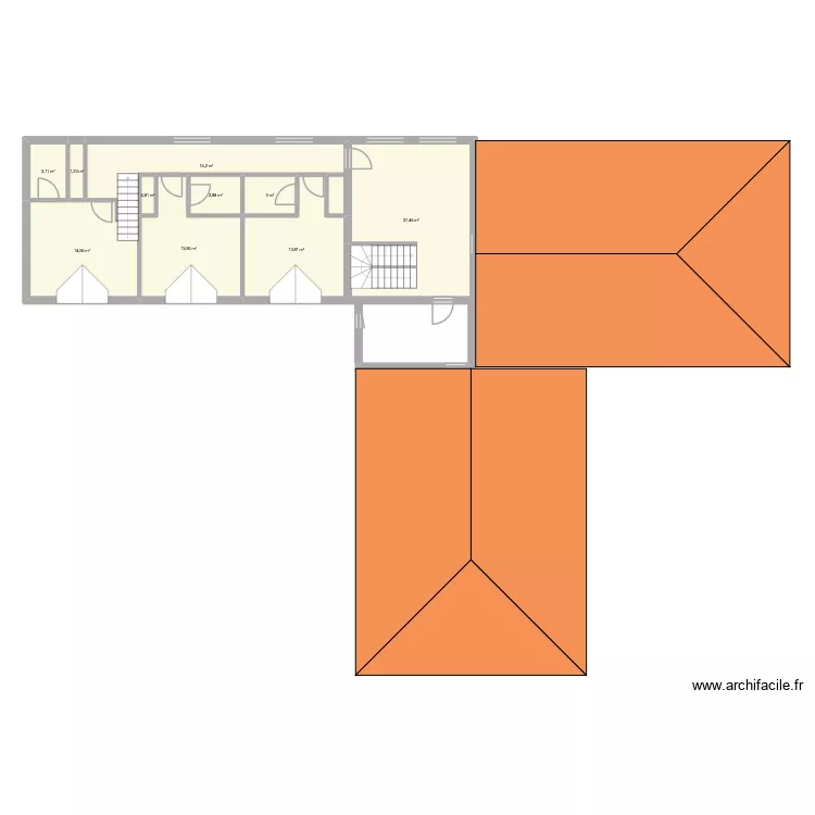 Camus 2. Plan de 10 pièces et 97 m²