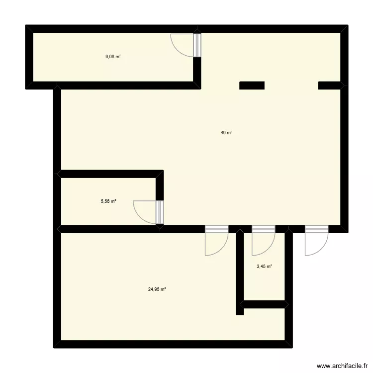 Anthony. Plan de 5  et 93 m²
